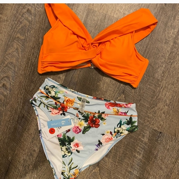 NWT : cupshe off shoulder bikini - Picture 2 of 3